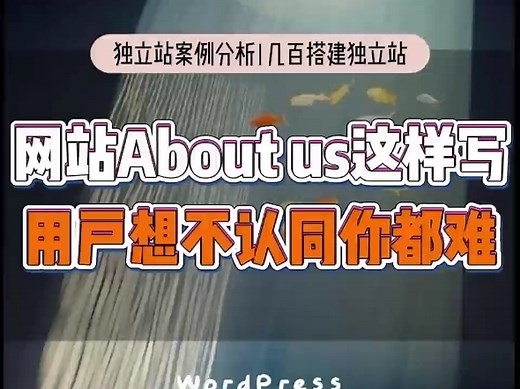 网站about us这样写，用户想不认同你都难