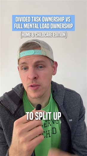 Zach Watson M. Ed. on Instagram: "Divided Task ownership vs Full Mental Load Ownership: Home & Childcare Edition 👀 Feel like your partner is drowning while you’re just “helping out”? My free Mental Load 101 guide shows you how to take real ownership. Comment “300” and I’ll send it to you! #mentalload #domesticlabor #relationshipadvice #marriagetips #emotionalintelligence"