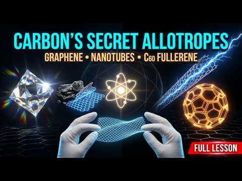 Carbon’s Secret Allotropes Graphene, Nanotubes & C60 Fullerene Full Chemistry Lesson