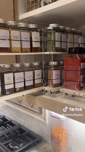 Vertical Spice Rack for Kitchen Organization