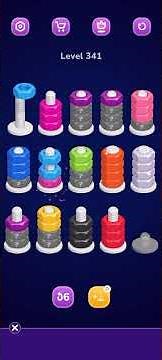 Nut Sort Level 341 Walkthrough | Nuts — Color Sort 341 solution