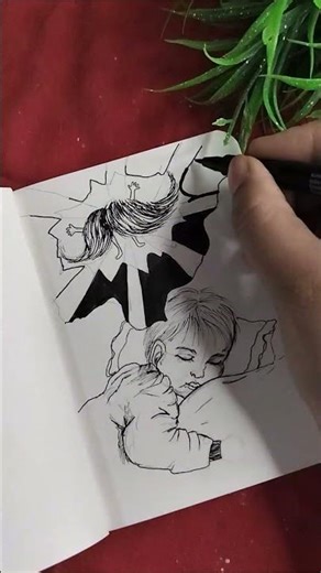 Inktober2025 promt-1 Moustache🥸 #inktober #inktober2025 #moustache #short #fyp