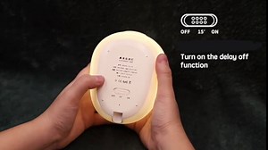 Haraketlt Slug Bug Light - 2023 New USB Rechargeable Cute Slug Bug Night Light, Silicone Touch Sensor Small Night Light with Timer Setting, Kawaii LED Animal Night Lamps for Kids Room Decor