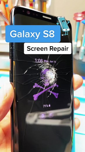 Samsung Galaxy S8 screen replacement #fix #samsung #galaxys8 #phonerepairs