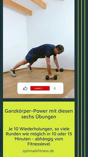 Ganzkörper Power mit diesen 6 Übungen
