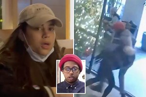 'Karen' who tackled black boy flees to CA as she's 'also charged over boozing'