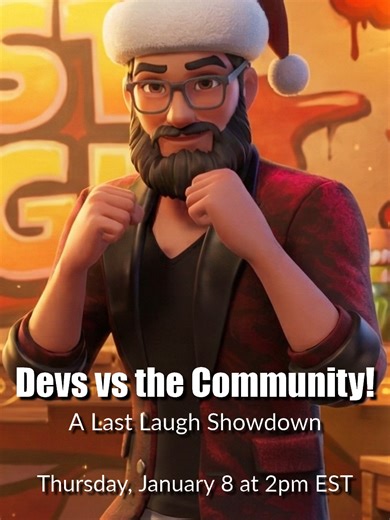 Are you faster than the devs? Prove it! Join our “Developers vs the Community” event in The Last Laugh. We’re playing LIVE and you could snag some epic in-game rewards. Think you can out-laugh us? Download now and show us what you’ve got! 👉 https://horizon.meta.com/worlds/10230208432702467/ #TheLastLaugh #BeatTheDevs #MobileGaming