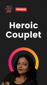 What is Heroic Couplet? Quick Explanation in 3 Minutes 🎭 #monamimukherjee