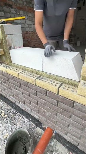 “This Construction Hack Will Blow Your Mind!”#bricklaying #satisfying #constructionshorts #usa