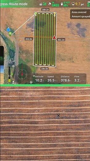 DJI Agras T100 Map vs Real Flight | Precision Agriculture Drone Spraying #djiagriculture