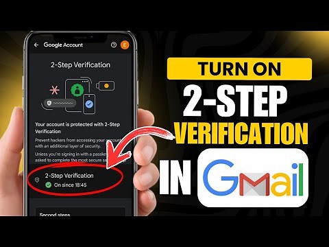 How to Turn On 2-Step Verification in Gmail Account 2025