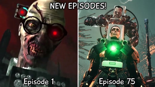 【4小时纯享版】Skibidi Toilet 丧尸宇宙 第1–75集全集（60帧重置版）升级版 G-Man（第76集？）