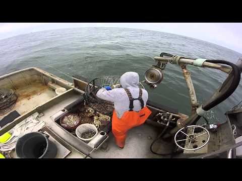 One manning commercial crab boat. F/V pacific stalker