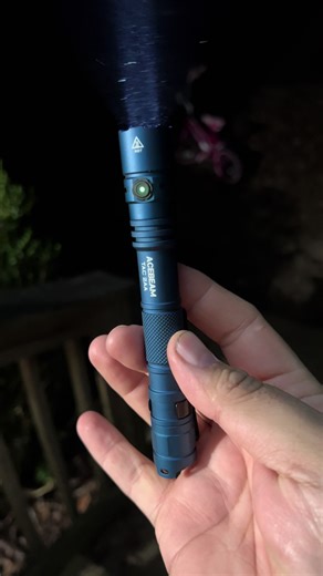 The Acebeam Tac 2AA flashlight! It’s a pocket size flashlight with the light of the sun! Click the link to get you one today! #Flashlight #EDc