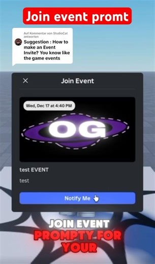 Joineventpromt #roblox #robloxstudio #robloxstudiotutorial #robloxstudiotips #newroblox #robloxmodel