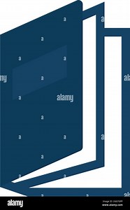 Blue library book, icon illustration, vector on white background Stock Vector Image & Art - Alamy