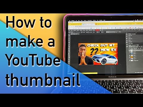 How to create a YouTube thumbnail | Start to Finish - Photopea student tutorial