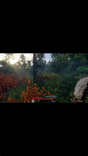 A wonderful campsite in Ultra Realistic Minecraft ModPack!