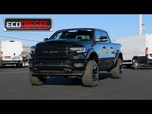 Air Suspension Lift & 37" Tires | 2021 Ram 1500 Limited Night Edition EcoDiesel | 30113T