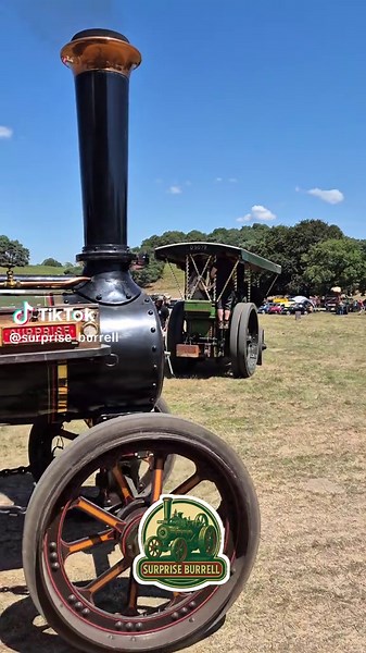 Passing By Traction engines were widely used in agriculture during the late 19th and early 20th centuries. They were used on farms to pull large plows or cultivators, especially on heavy soils where animal labour was inefficient. In addition to direct traction work, they were often stationed at the edge of fields to drive agricultural machinery via a belt system. Traction engines greatly increased efficiency and productivity before being replaced by lighter, more versatile internal combustion tr