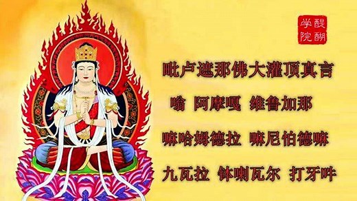 大光明咒(毗卢遮那佛大灌顶真言)