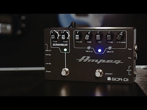 Ampeg SCR-DI Bass DI Preamp with Scrambler Overdrive Pedal Demo