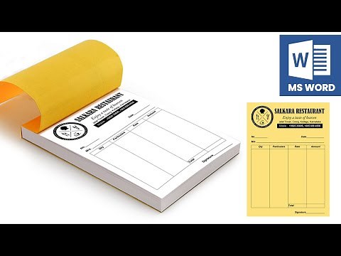 How to Make CASH BILL Design l MS Word Tutorial (2021) ⬇ DOWNLOAD FREE