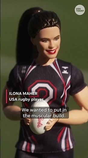 Watch as Ilona Maher's new Barbie doll makes history