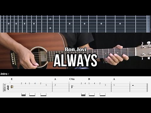 Always - Bon Jovi | EASY Guitar Tutorials TABS - Guitar Lessons