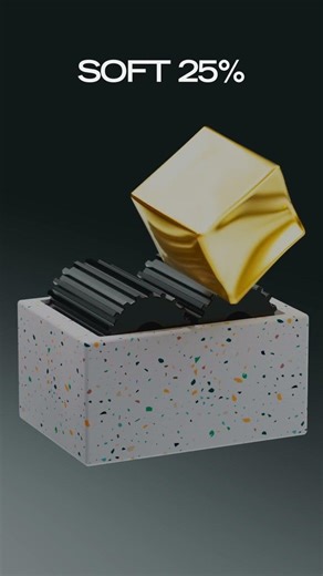 0% vs 100% Cube Soft Body Simulation Machine #animation #relaxing