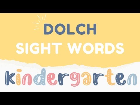 ALL 52 Dolch Sight Words for Kindergarten | Fun Practice for Pre-K + K, INTERACTIVE, Listen + Repeat