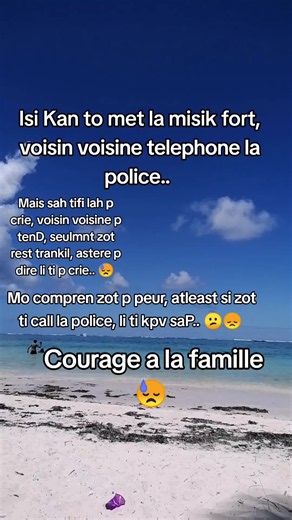Courage a la famille — Réconfort après incident de voisinage