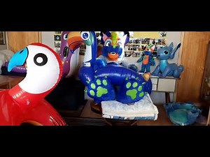 inflatable Toucan Swim Ring Deflation