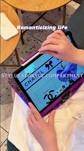 紫の透明デザインがかわいい💜 角度調整・ペン収納・タッチパッド付き。作業も動画時間も楽しめるiPadキーボードケース。#iPad #shorts #ipadキーボード