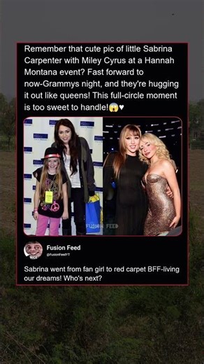 Sabrina Carpenter & Miley Cyrus at the Grammys! 🏆