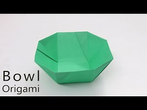 How to Make an Origami Bowl - Easy Paper Bowl Making - DIY Bowl Crafts