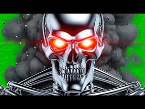 8 FREE Cyber skulls Transitions VFX Pack Green Screen 🤖💀 #freevfx | Robotic Skull Overlays