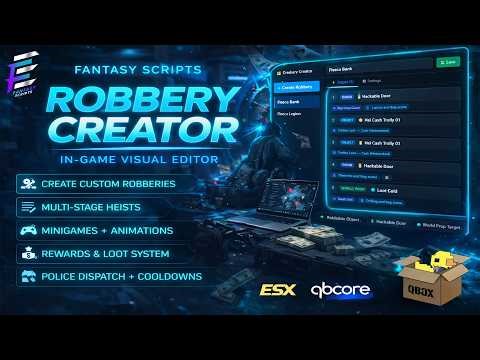 FiveM Robbery Creator | Advanced Robbery System | ESX/QBCORE/QBOX