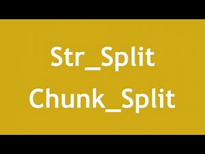 [ PHP 5 In Arabic ] #48 - String Functions - Str_Split, Chunk_Split