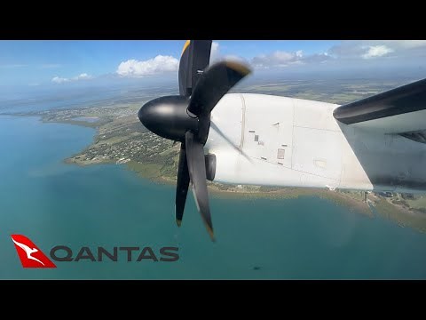 Full Flight - Hervey Bay to Brisbane QantasLink QF2375 Dash 8 Q400