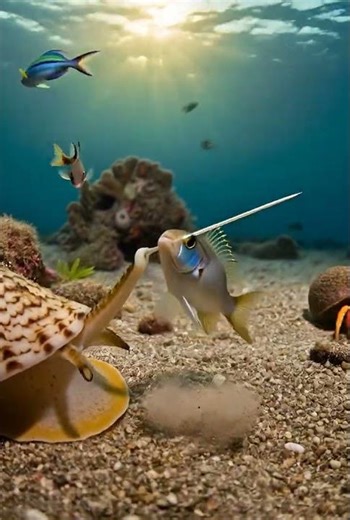 Harpoon Snail vs Fish: Deadly Cone Snail Strike ☠️🐟