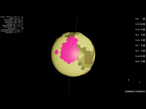 Procedural Hex Solar System - Planet Editing (UE5)