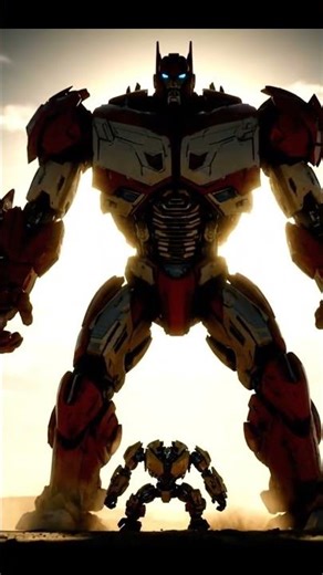 Bumblebee & Way Big Unite to Save Earth #bumblebee #transformers