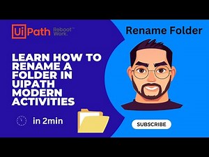 Rename a Folder in UiPath using modern activities #uipathcommunity #uipathtutorial
