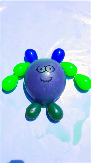 Colorful water balloon emoji exploding #trendingshorts