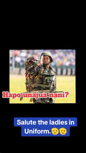 Kenyan Military Women in Uniform | KDF Training Pass Out