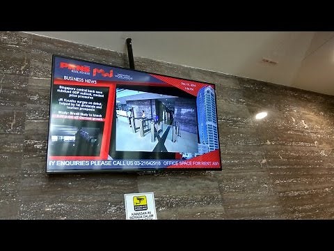 Digital Signage for Corporate Lift Lobby