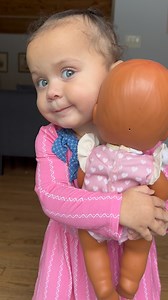 “SO HAPPY!” 🥹❤️ She loves her first baby doll! @belovedbabiesdolls feels so real, it’s hard not to love and hug them all day ❤️ #17monthsold #babygirl #babydoll | The Walters Family