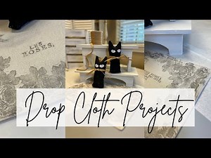 DIY Drop Cloth Projects - How To Make Decor From Drop Cloth - IOD Stamps