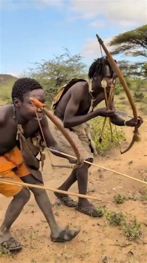 African hunters hunt down vulnerable leopard #hunting #shots